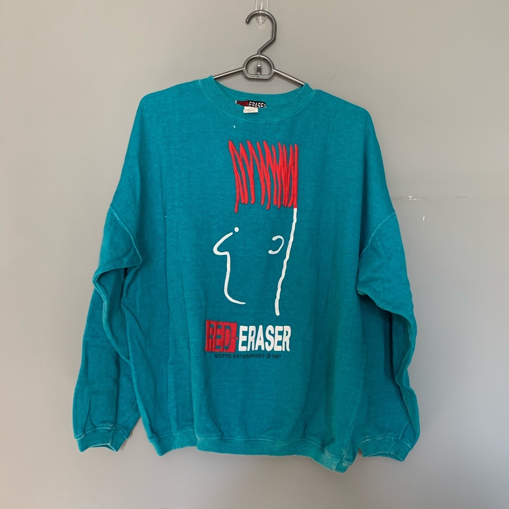 Red Eraser Vintage Crewneck